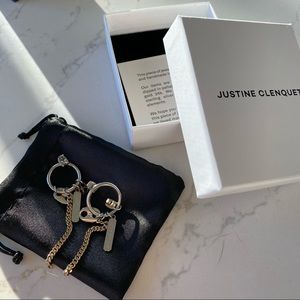 Justine Clenquet silver rita earrings